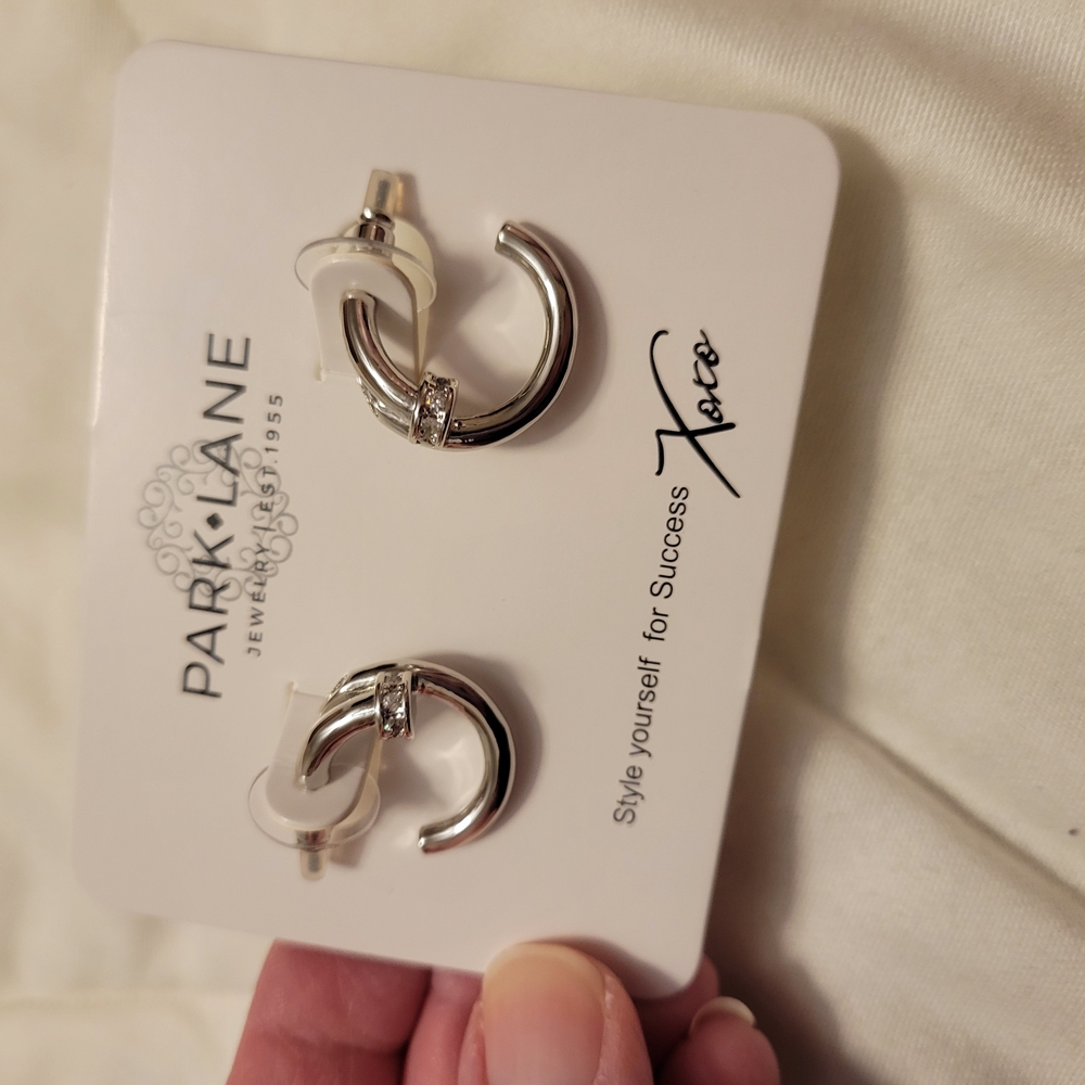 Park Lane Silver Hoop Earrings
